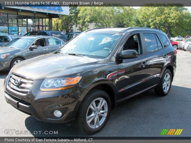 2011 Hyundai Santa Fe SE AWD in Espresso Brown