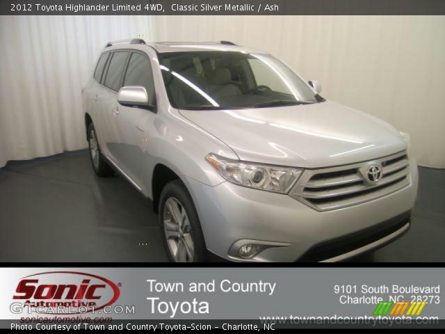 2012 Toyota Highlander Limited 4WD in Classic Silver Metallic