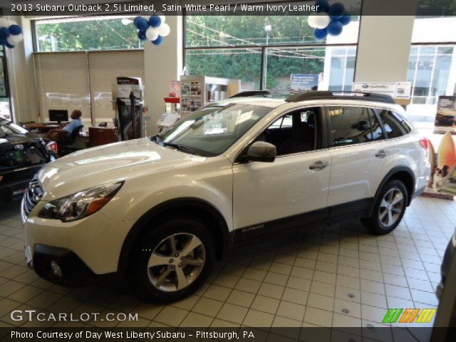 2013 Subaru Outback 2.5i Limited in Satin White Pearl
