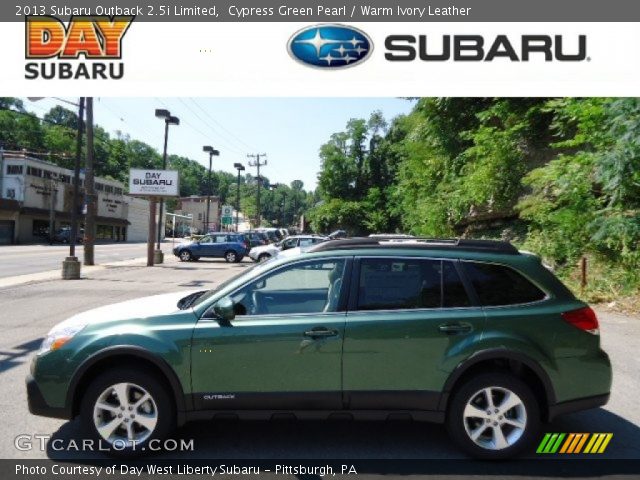 2013 Subaru Outback 2.5i Limited in Cypress Green Pearl