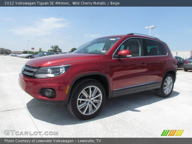 2012 Volkswagen Tiguan SE 4Motion in Wild Cherry Metallic