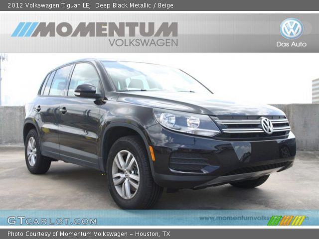 2012 Volkswagen Tiguan LE in Deep Black Metallic