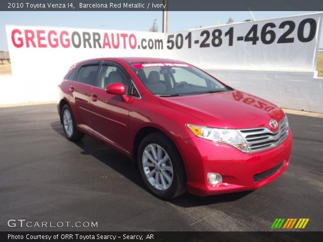 2010 Toyota Venza I4 in Barcelona Red Metallic