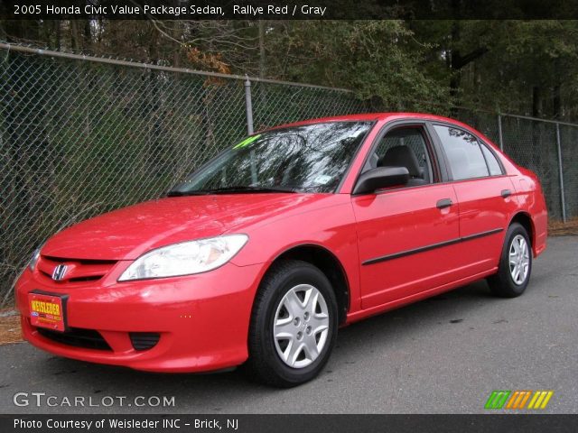 2005 Honda Civic Value Package Sedan in Rallye Red