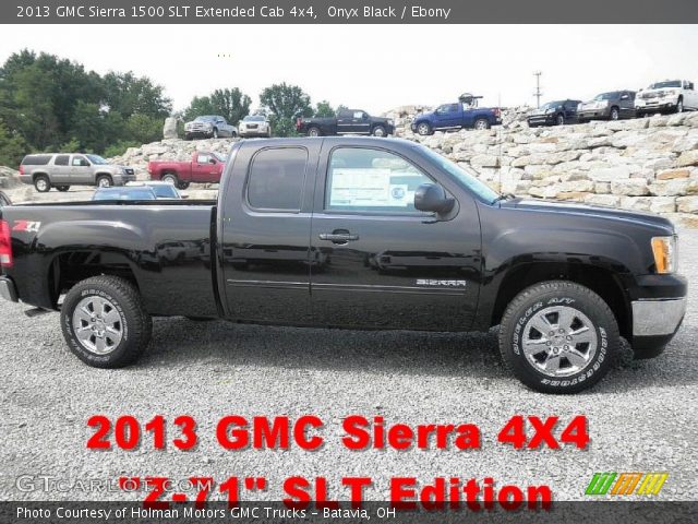 2013 GMC Sierra 1500 SLT Extended Cab 4x4 in Onyx Black