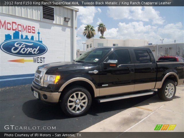 2012 Ford F150 King Ranch SuperCrew 4x4 in Tuxedo Black Metallic