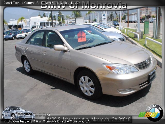 2004 Toyota Camry LE in Desert Sand Mica