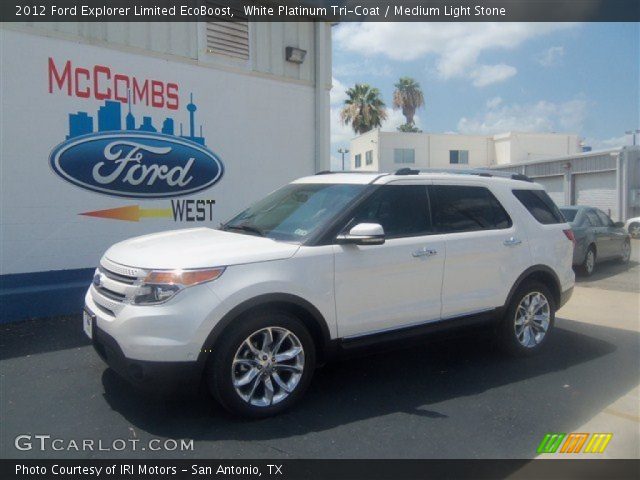 2012 Ford Explorer Limited EcoBoost in White Platinum Tri-Coat