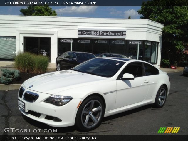 2010 BMW 6 Series 650i Coupe in Alpine White