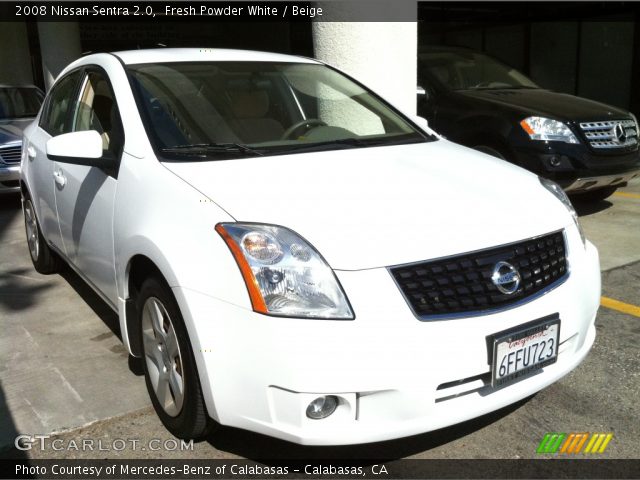 2008 Nissan Sentra 2.0 in Fresh Powder White