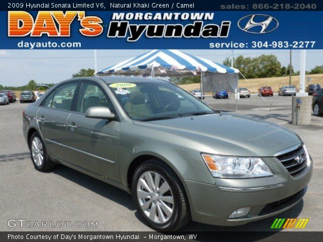 2009 Hyundai Sonata Limited V6 in Natural Khaki Green