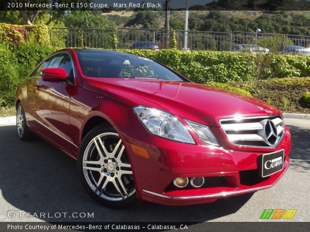 2010 Mercedes-Benz E 350 Coupe in Mars Red