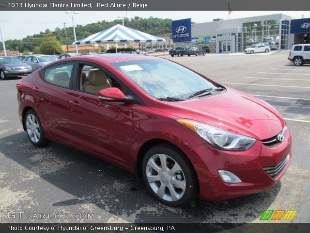 2013 Hyundai Elantra Limited in Red Allure