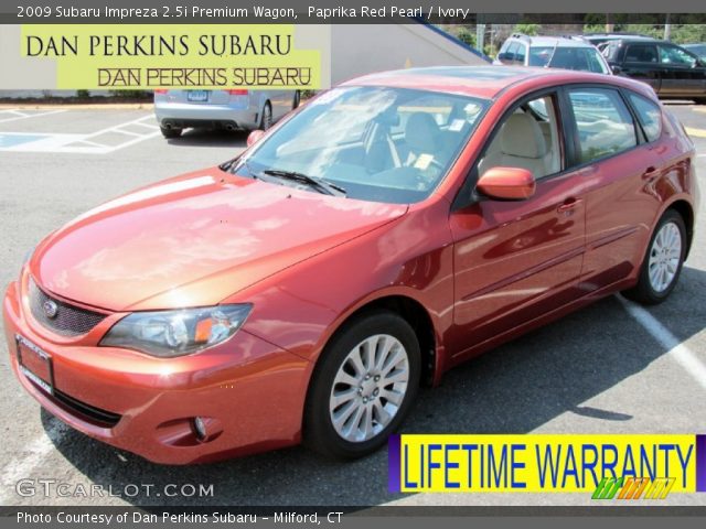 2009 Subaru Impreza 2.5i Premium Wagon in Paprika Red Pearl