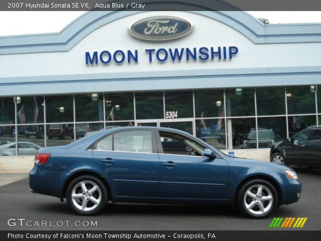 2007 Hyundai Sonata SE V6 in Aqua Blue