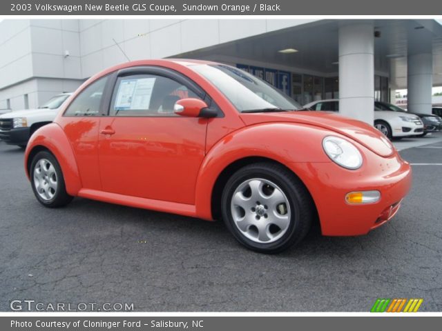 2003 Volkswagen New Beetle GLS Coupe in Sundown Orange