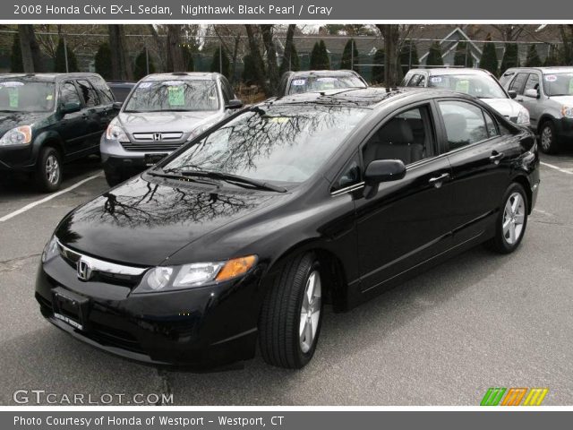 2008 Honda Civic EX-L Sedan in Nighthawk Black Pearl