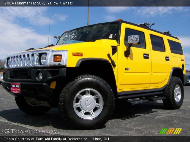 2004 Hummer H2 SUV in Yellow