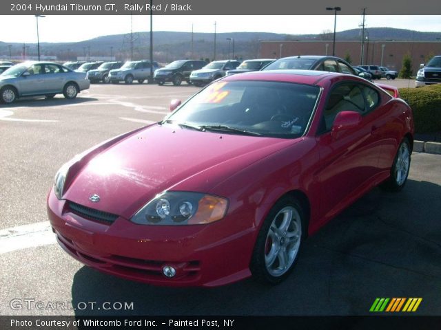 2004 Hyundai Tiburon GT in Rally Red
