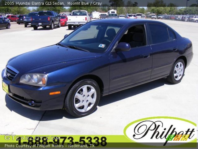 2005 Hyundai Elantra GLS Sedan in Moonlit Blue