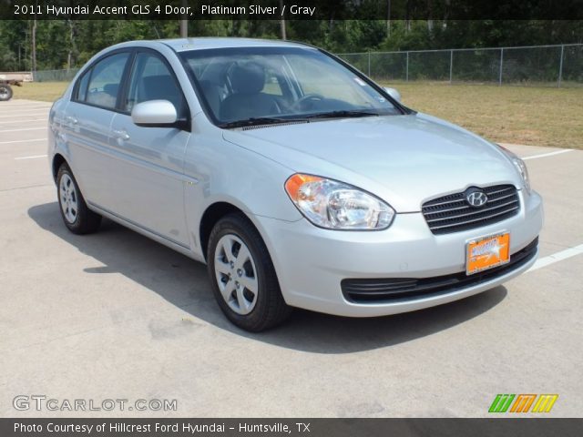 2011 Hyundai Accent GLS 4 Door in Platinum Silver