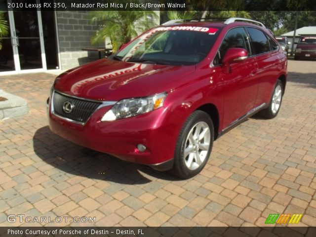 2010 Lexus RX 350 in Matador Red Mica