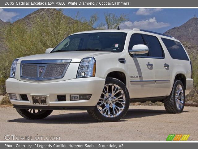 2009 Cadillac Escalade ESV AWD in White Diamond