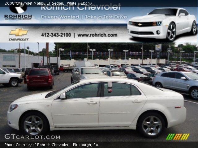 2008 Chevrolet Malibu LT Sedan in White
