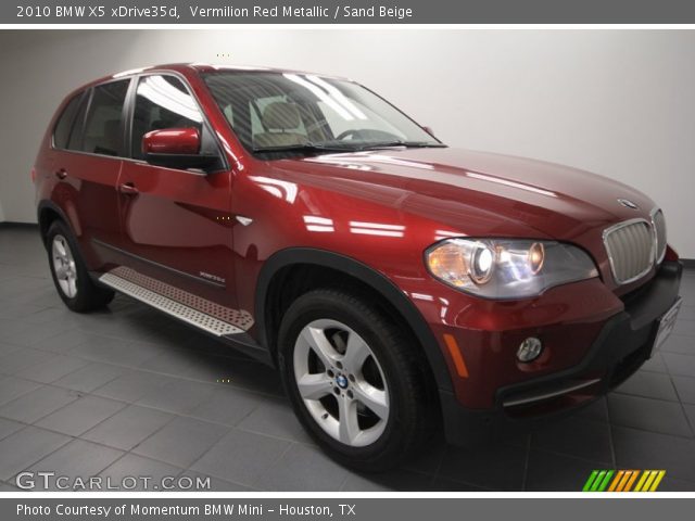 2010 BMW X5 xDrive35d in Vermilion Red Metallic