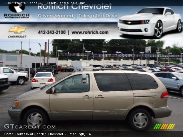 2002 Toyota Sienna LE in Desert Sand Mica