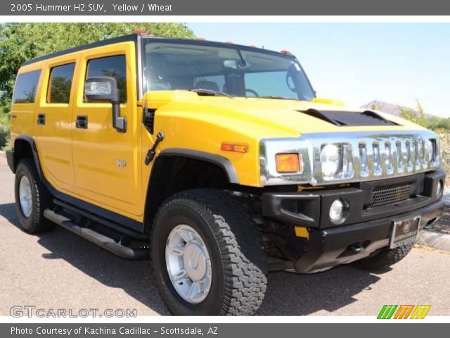 2005 Hummer H2 SUV in Yellow