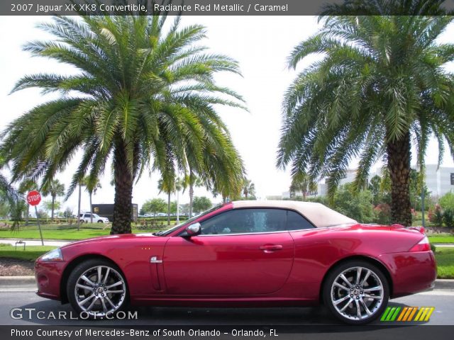 2007 Jaguar XK XK8 Convertible in Radiance Red Metallic