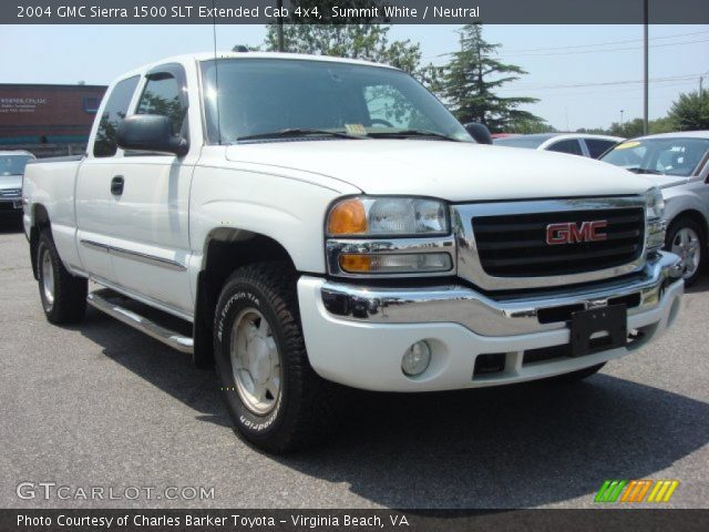 2004 GMC Sierra 1500 SLT Extended Cab 4x4 in Summit White