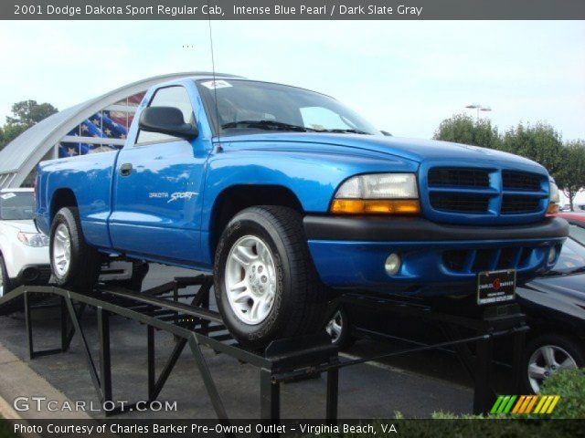 2001 Dodge Dakota Sport Regular Cab in Intense Blue Pearl