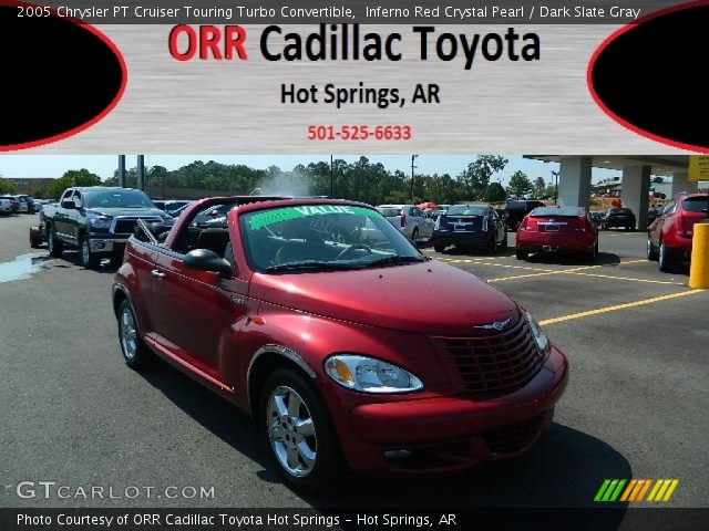2005 Chrysler PT Cruiser Touring Turbo Convertible in Inferno Red Crystal Pearl