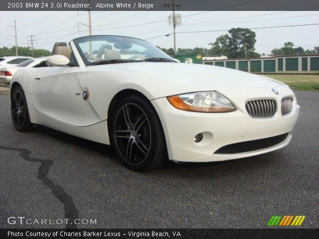2003 BMW Z4 3.0i Roadster in Alpine White