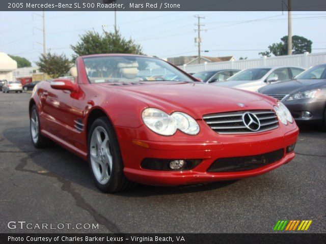 2005 Mercedes-Benz SL 500 Roadster in Mars Red