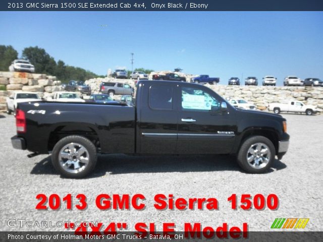 2013 GMC Sierra 1500 SLE Extended Cab 4x4 in Onyx Black