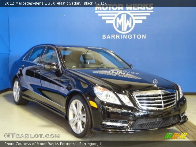 2012 Mercedes-Benz E 350 4Matic Sedan in Black