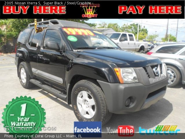 2005 Nissan Xterra S in Super Black
