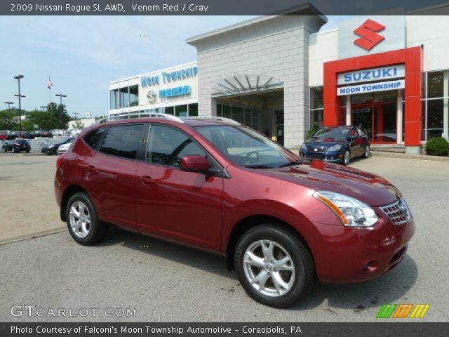 2009 Nissan Rogue SL AWD in Venom Red