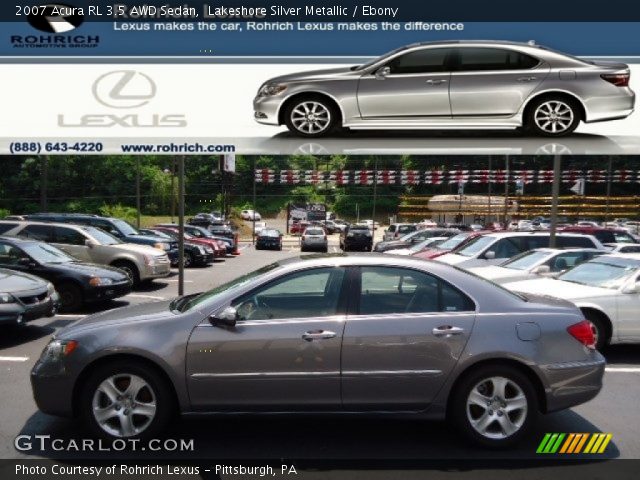 2007 Acura RL 3.5 AWD Sedan in Lakeshore Silver Metallic