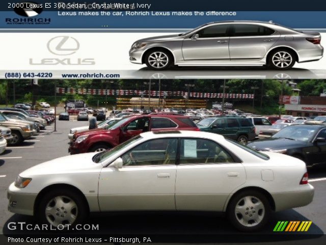 2000 Lexus ES 300 Sedan in Crystal White