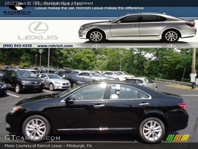 2012 Lexus ES 350 in Obsidian Black