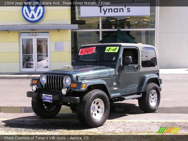 2004 Jeep Wrangler Sahara 4x4 in Shale Green Metallic