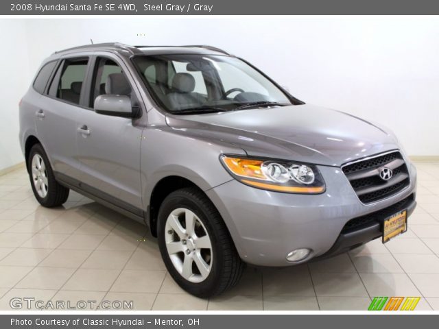 2008 Hyundai Santa Fe SE 4WD in Steel Gray