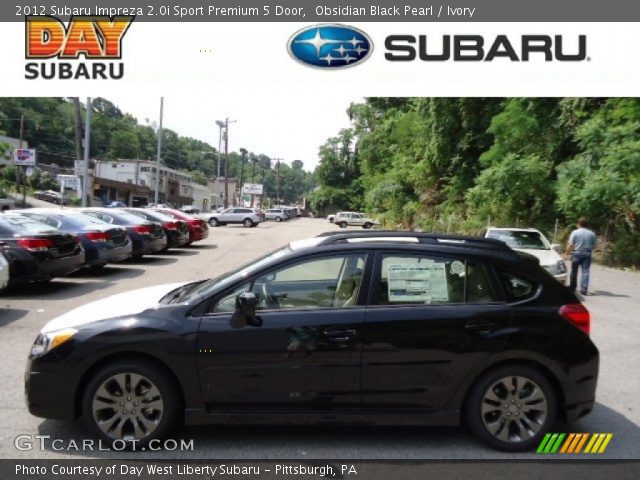 2012 Subaru Impreza 2.0i Sport Premium 5 Door in Obsidian Black Pearl