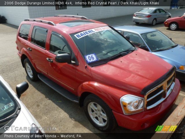 2006 Dodge Durango Limited HEMI 4x4 in Inferno Red Crystal Pearl
