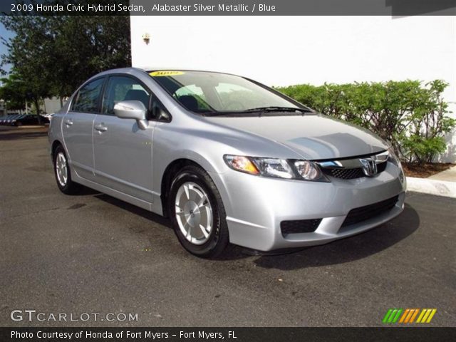 2009 Honda Civic Hybrid Sedan in Alabaster Silver Metallic