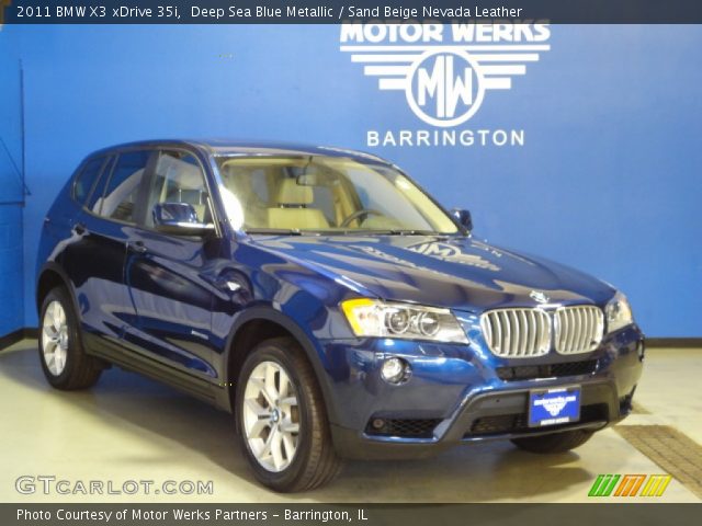 2011 Bmw x3 deep sea blue metallic